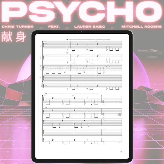 'Psycho' -  Guitar & Bass Tab
